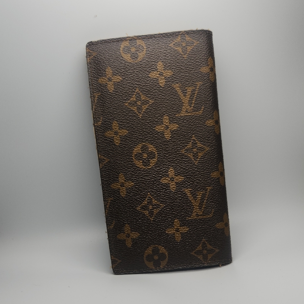 Louis Vuitton Brown and Gold Monogram Clutch